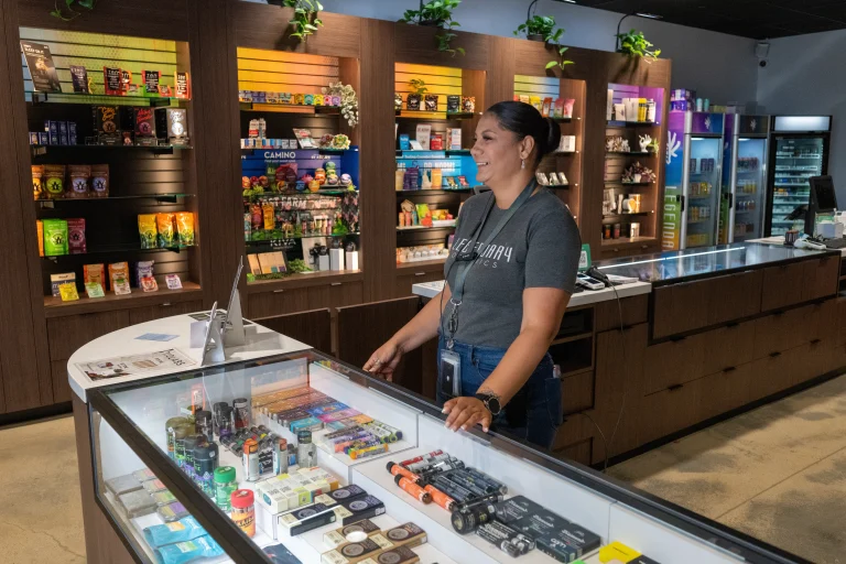 staff at legendary organics cannabis dispensary