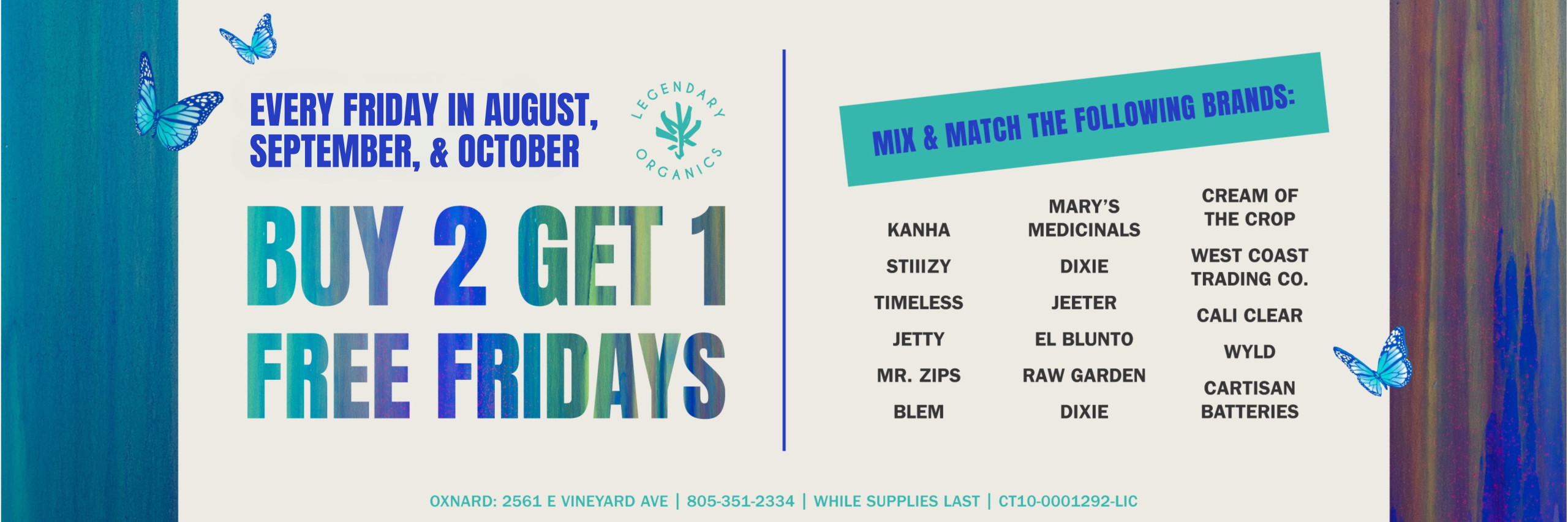 Buy Two Get One Free Fridays in Oxnard